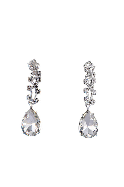 Rudolf Silver Crystal Earrings