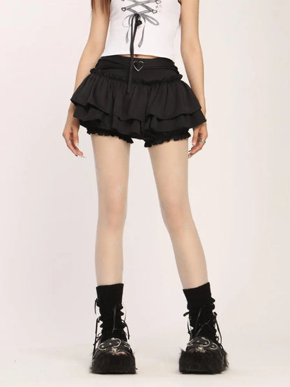 Ruffle Slim Cake Layer Skirt