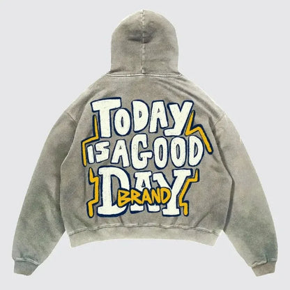 Harajuku Graphic Pullover Hoodie