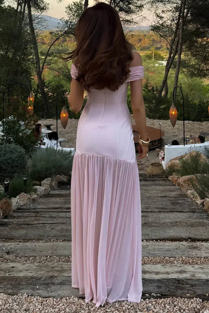 Off-Shoulder Backless Sexy Maxi Dress
