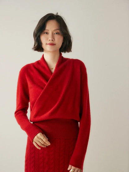 | Women's Wrap Crossover Sweater