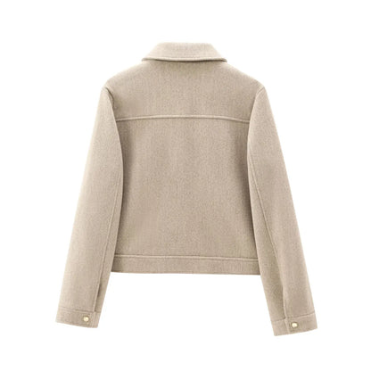 | Women's Wool Bomber Jacket