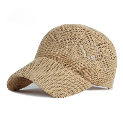 Mesh Woman Baseball Cap Knitted Summer Breathable Sun Protection Caps