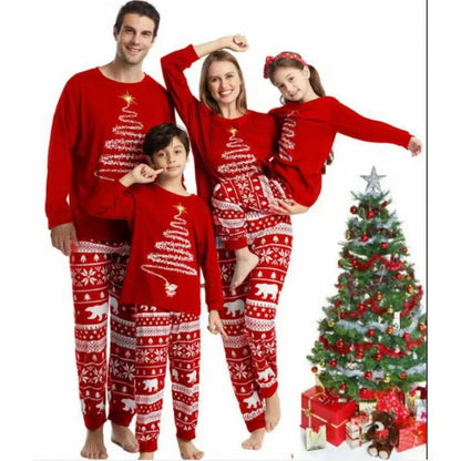 Christmas Family Matching Pajamas Set Red