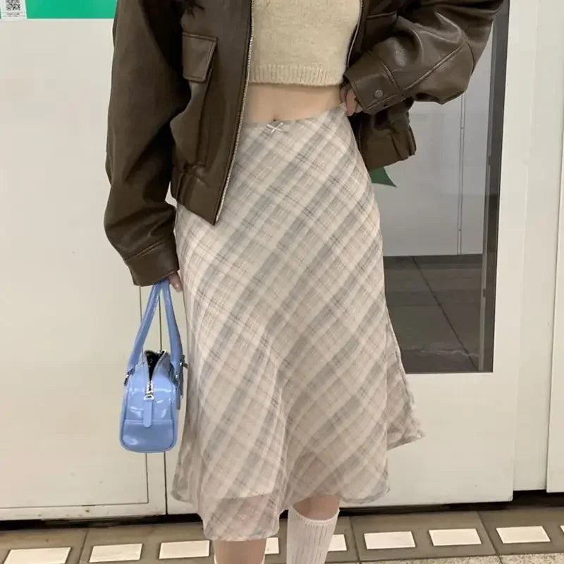 AmyVictoria | Classic Plaid Midi Skirt