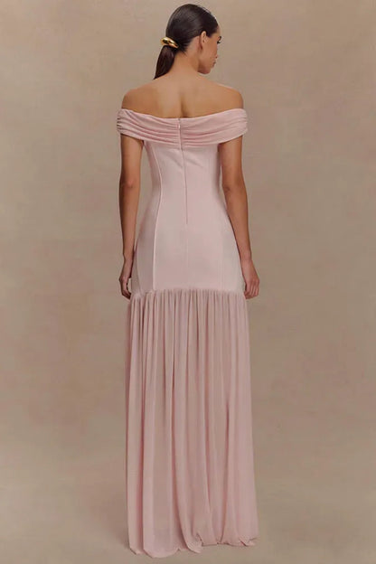 Off-Shoulder Backless Sexy Maxi Dress