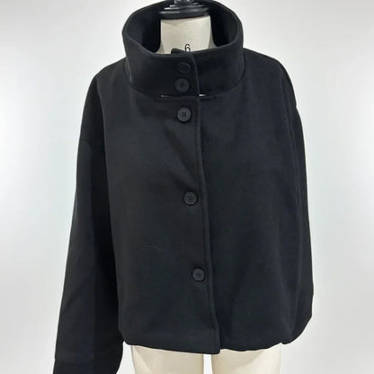 Stylish Versatile Jacket Stand-collar Women's Classic Casual Mature Elegant 2025 Autumn Coat Trend Edgy High-quality Street Wear
