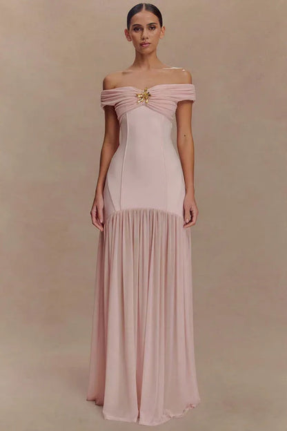 Off-Shoulder Backless Sexy Maxi Dress