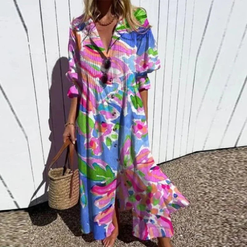 Elara | Boho Maxi Dress