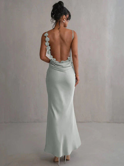 Laelia | Satin Maxi Dress