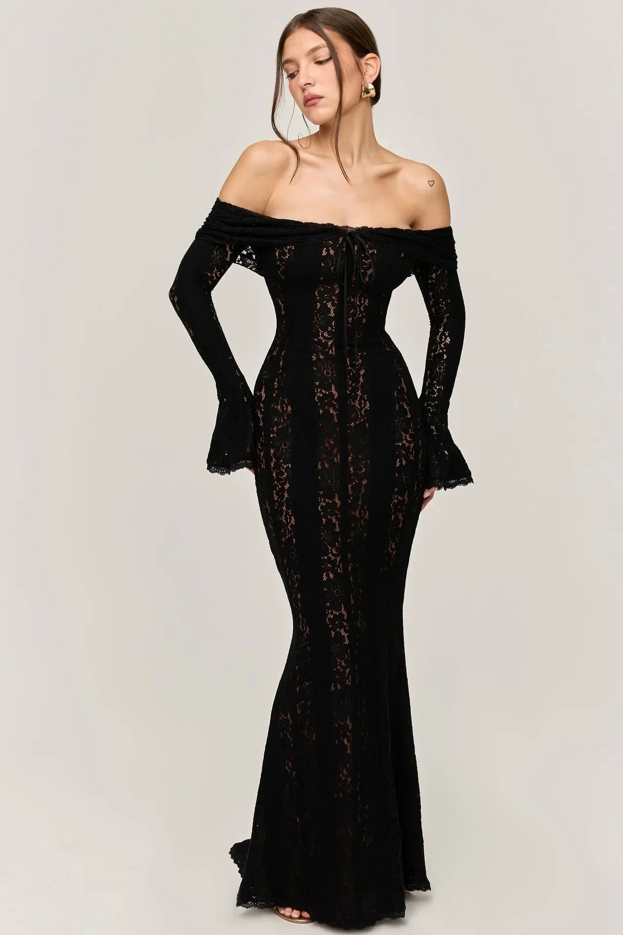 Strapless Off-Shoulder Party Dress