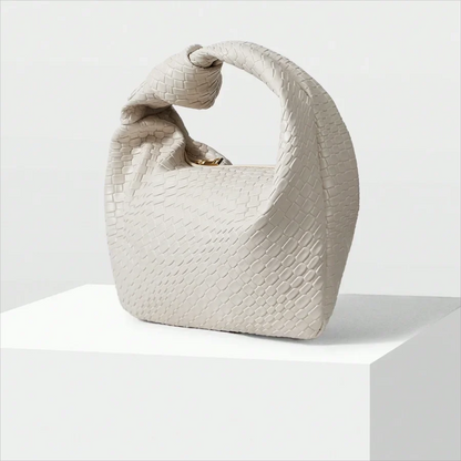 Small Woven 'ALICE' Knot handbag Premium Vegan Leather