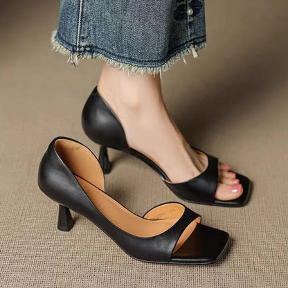 Dahlia | Leather Heels