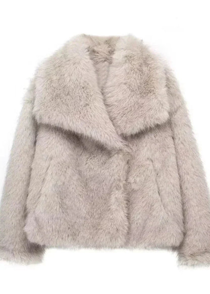 Luxurious Faux Fur Winter Coat