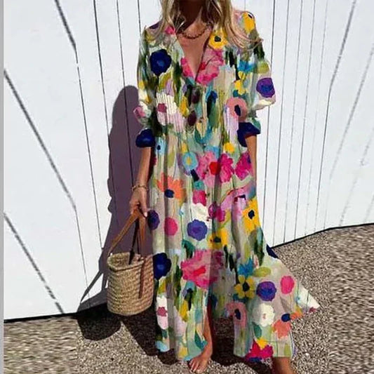 Elara | Boho Maxi Dress
