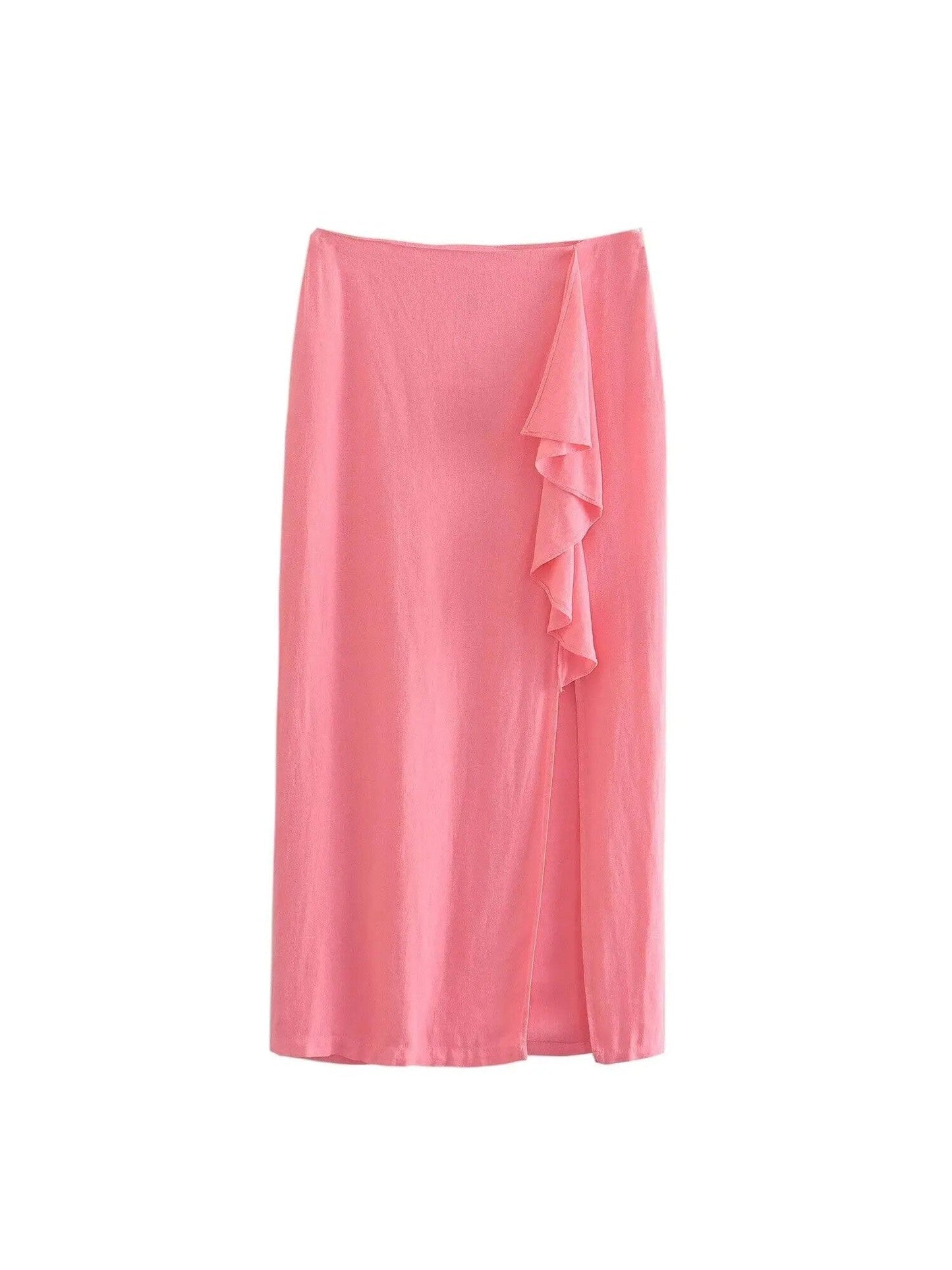 Pink Cami Top & Ruffles Skirt Coord Set