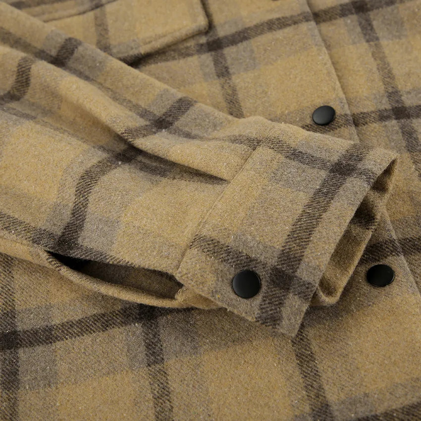 New Plaid Contrast Jacket Women Autumn Winter Single Breasted Long Sleeve Outerwear Female Streetwear Vintage Fashion Coat