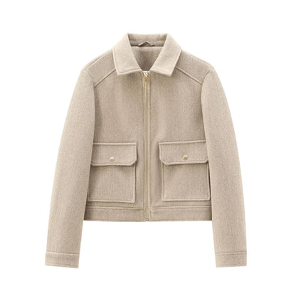 | Women's Wool Bomber Jacket