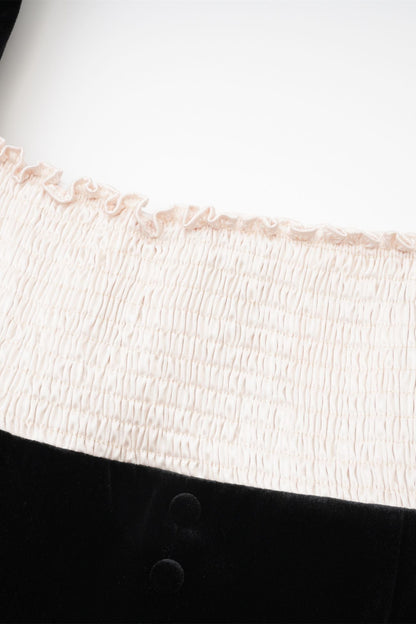 Frederica Square Neck Velvet Mini Dress