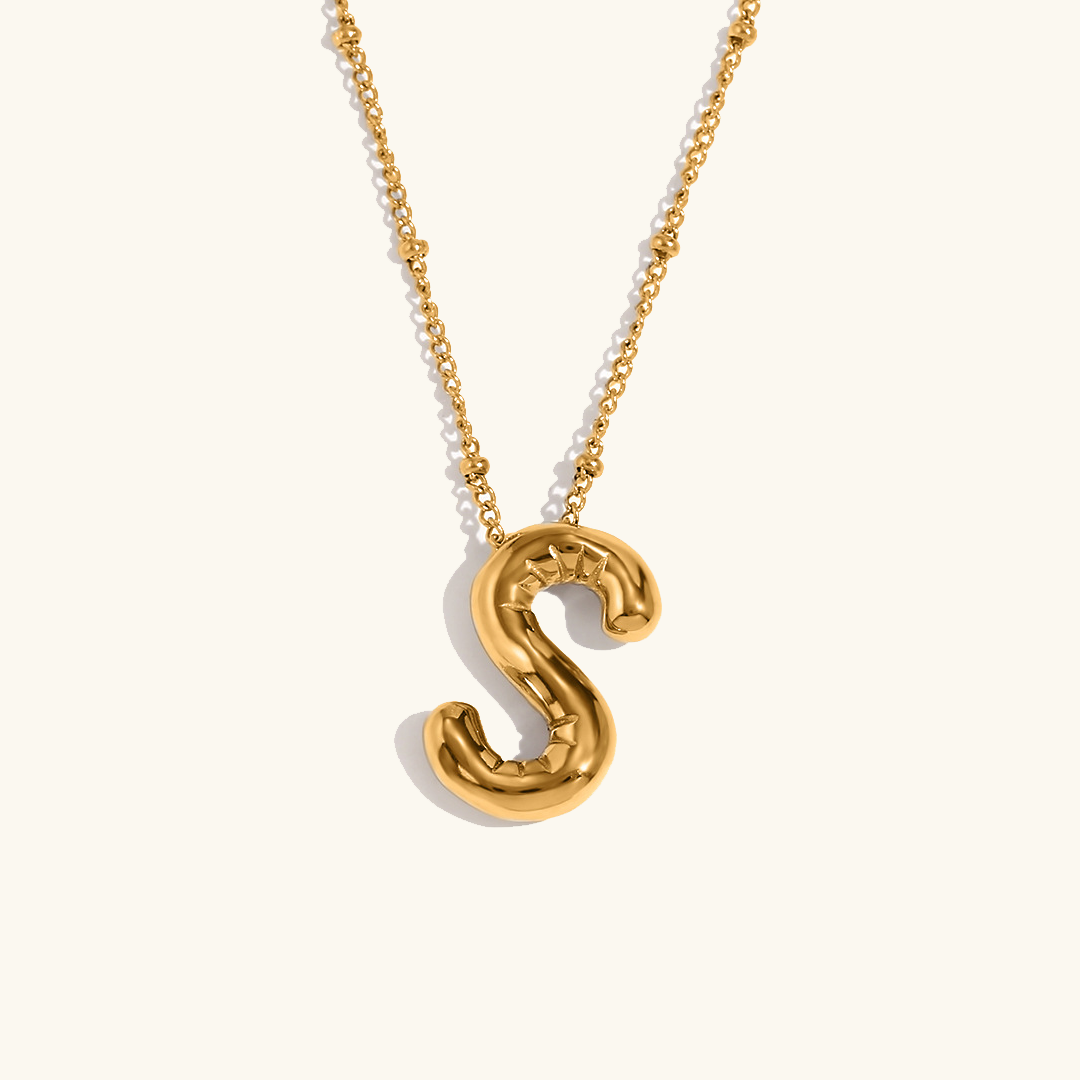 Airy Letter - Gold Initial Necklace
