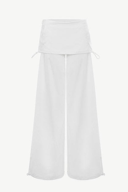 Samara Parachute Pants - White