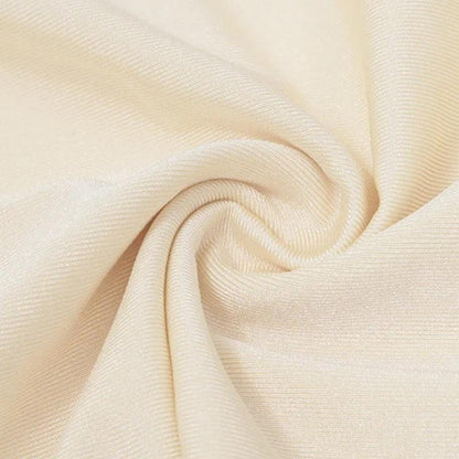 Off Shoulder Cowl Neck Side Ruched Satin Bodycon Mini Dress