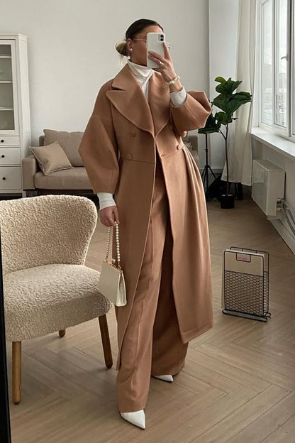 Renata Double-breasted Lantern Sleeve Coat