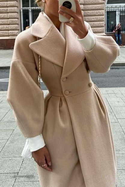 Renata Double-breasted Lantern Sleeve Coat