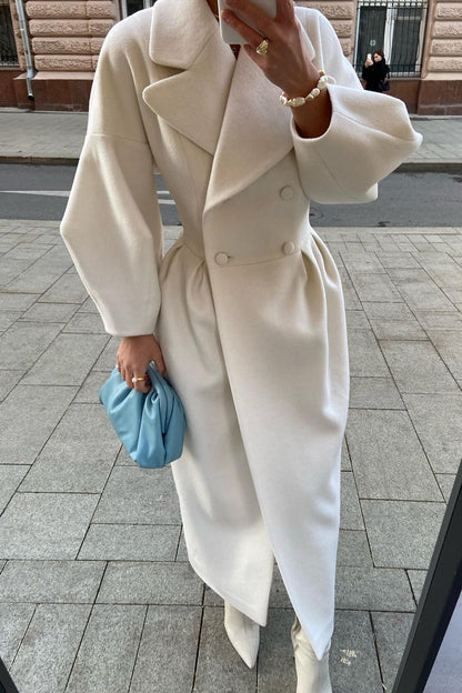 Renata Double-breasted Lantern Sleeve Coat