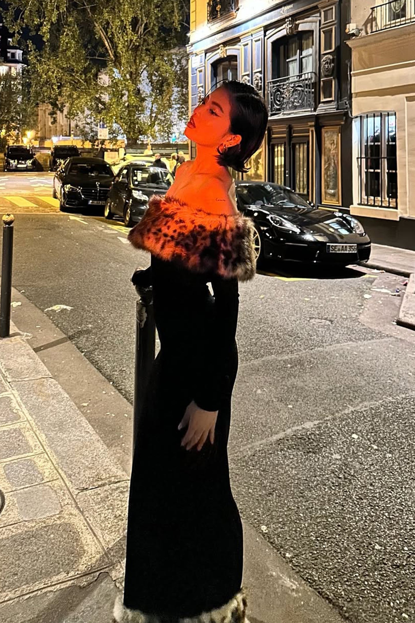 Hulda Leopard Print Off Shoulder Maxi Dress