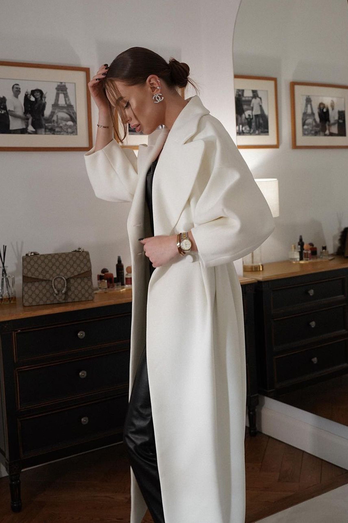 Renata Double-breasted Lantern Sleeve Coat