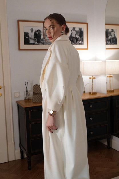 Renata Double-breasted Lantern Sleeve Coat