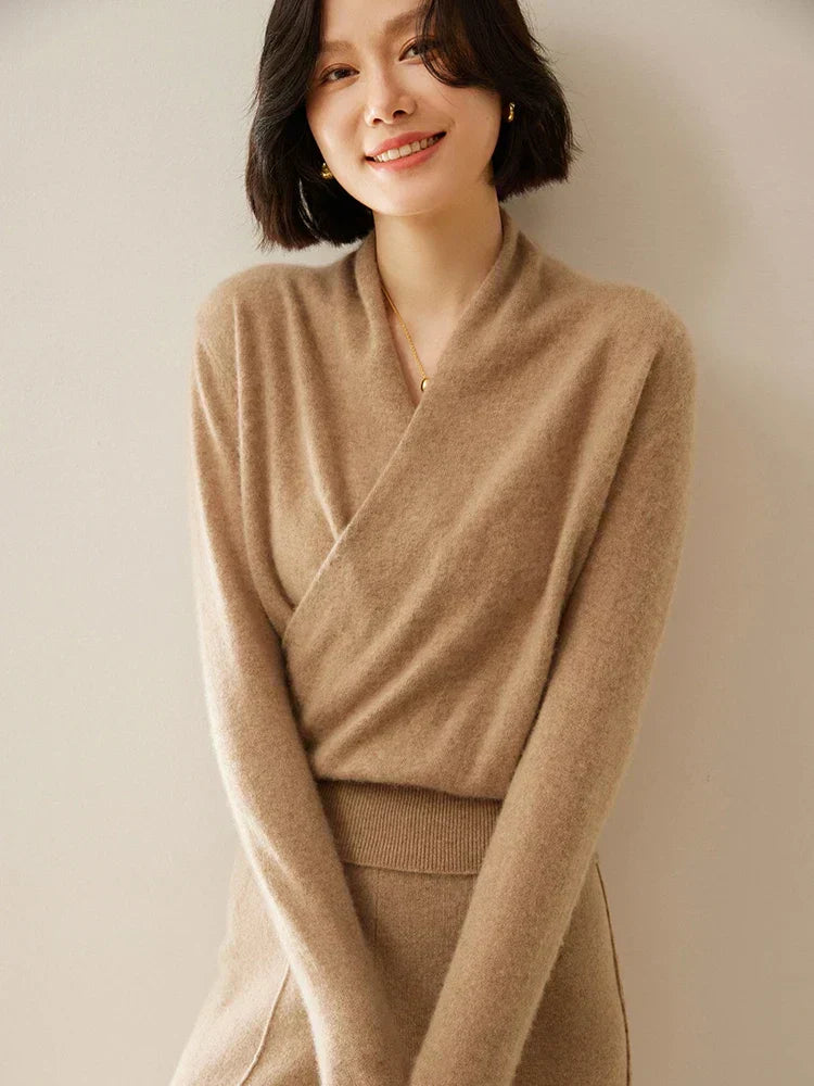 | Women's Wrap Crossover Sweater
