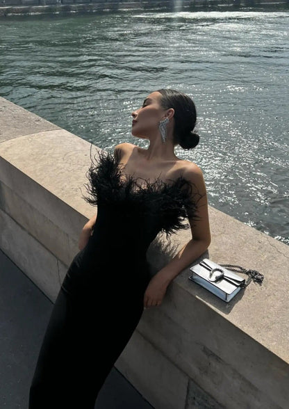 Anastasia | Luxurious Feather Dress