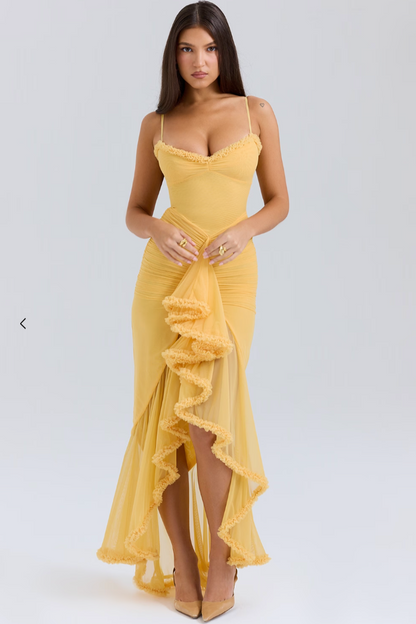 Ruby | Charming Ruffled Gown