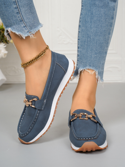 AmyVictoria | Flat Buckle Loafers
