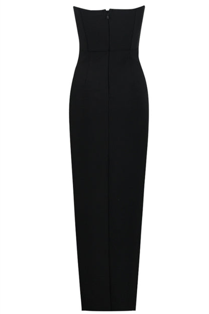 Jocelyn Diamante Embellished Strapless Maxi Dress