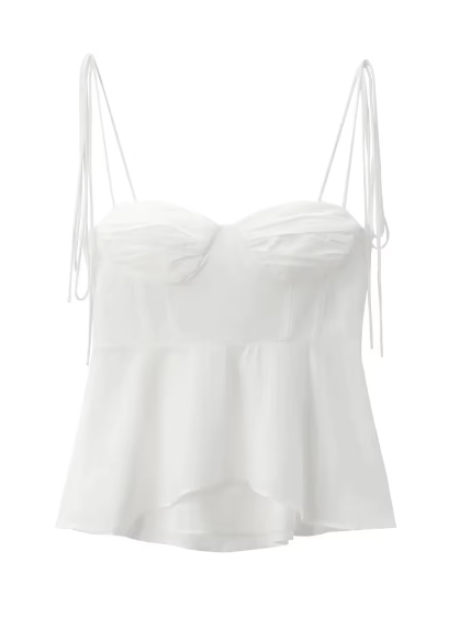 Alicia Tied Spaghetti Strap Corset Top