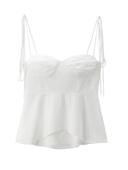 Alicia Tied Spaghetti Strap Corset Top