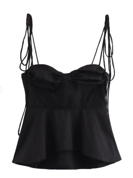 Alicia Tied Spaghetti Strap Corset Top