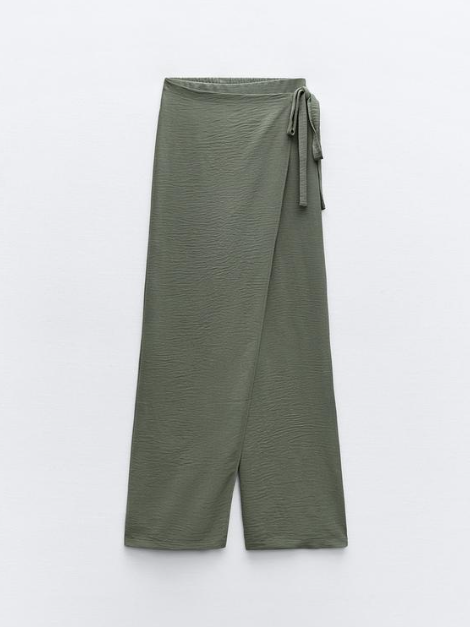 Sleeveless V neck Top & Wrap Pant Coord Set