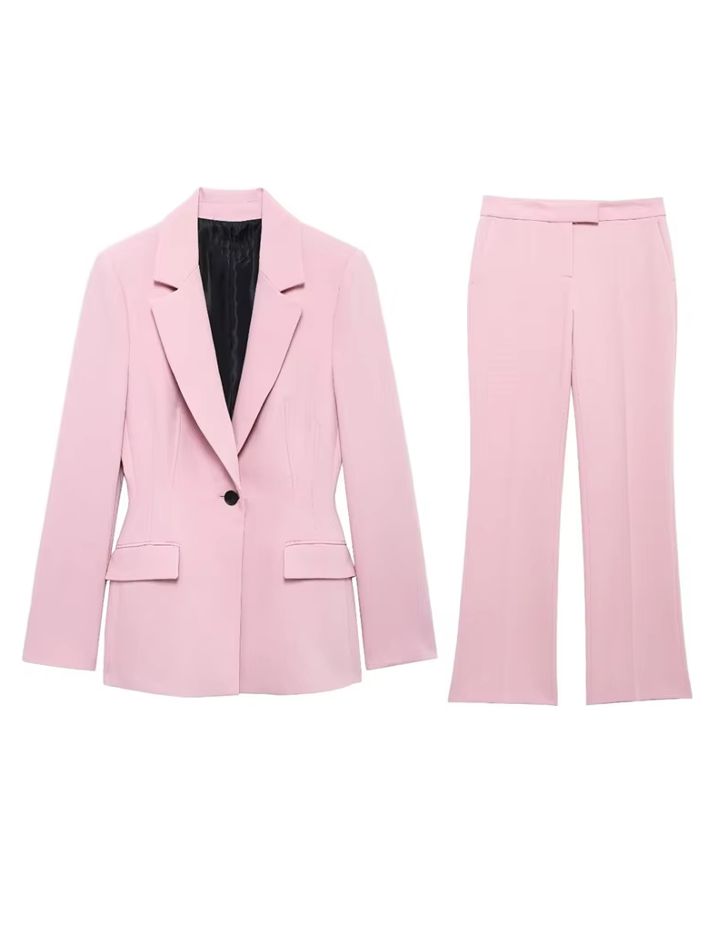Long Blazer & Pant Coord Set