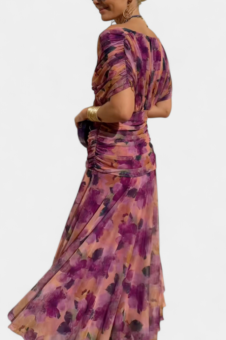 Elowen | Floral V-Neck Dress