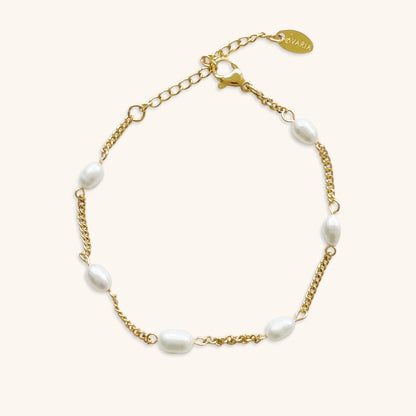 Seraphine Pearl Gold Bracelet