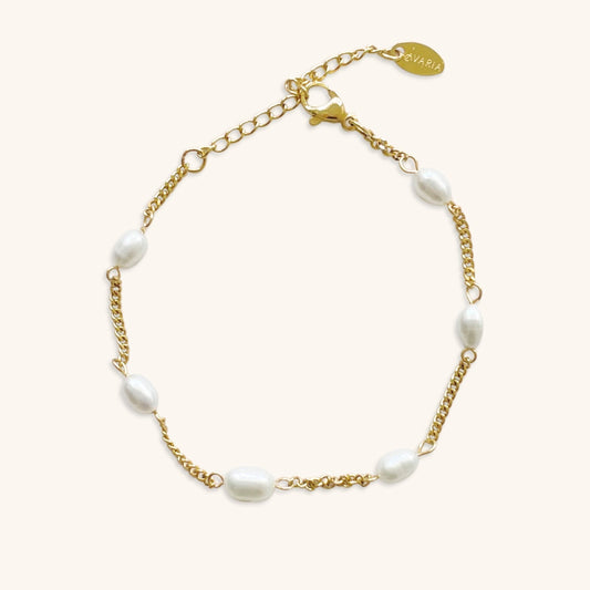 Seraphine Pearl Gold Bracelet