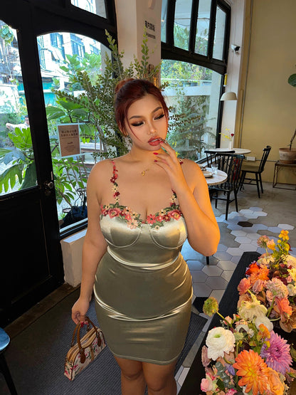 Bodycon Flower Sexy Chic Cami Dress New