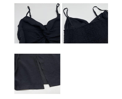 Sexy Chic Plus Size Cami Dress Purple Black