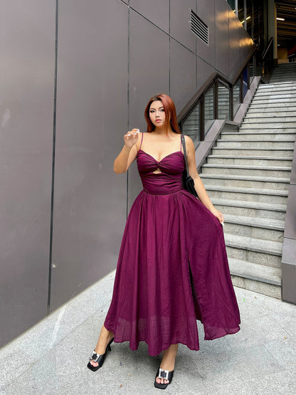 Sexy Chic Plus Size Cami Dress Purple Black