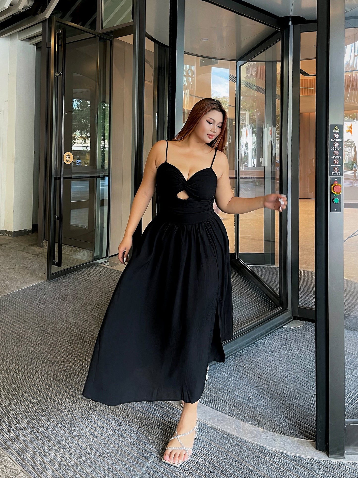 Sexy Chic Plus Size Cami Dress Purple Black