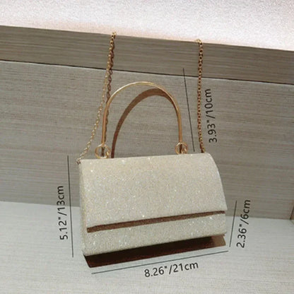 Glitter Wedding Clutch Shoulder Bag for Women